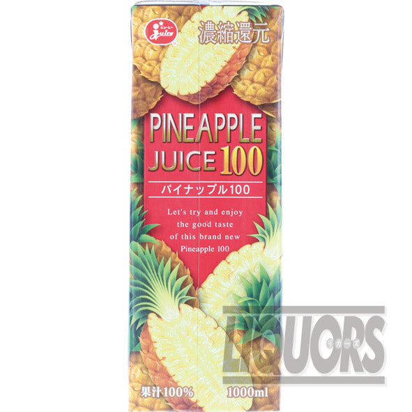 Juicy Pineapple 100% 1000ml pack (6 bottles)