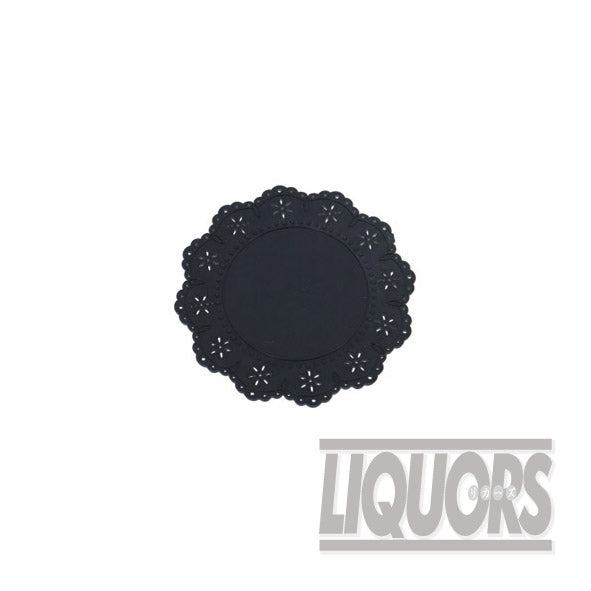 Lace Coasters (Black) (6 pieces)