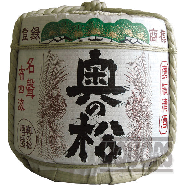 Oku no Matsu Gold-patterned Komo Barrel, 18L