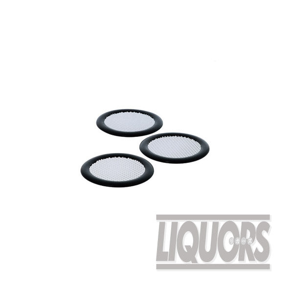 Perforated Coasters (Black) (12 pieces)