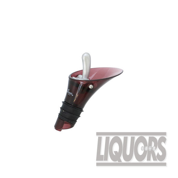Wine stopper and pourer, red (1 piece)