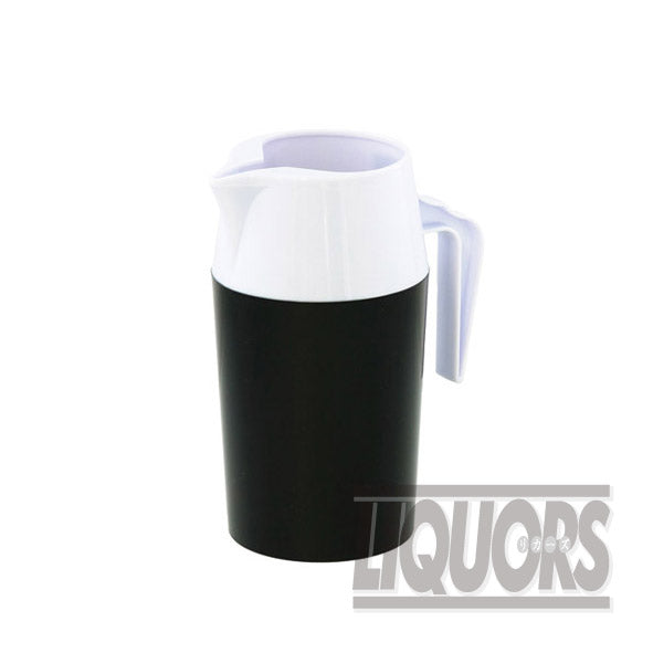 Plastic water pitcher (white/black) (1 piece)
