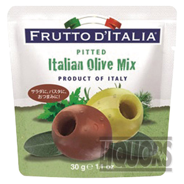 Frutto d'Italia Mixed Green Olives (Pitted), 30g Bag (2 Bags)