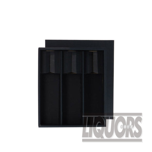 Navy blue gift box (for 3 bottles of wine and champagne) (1 box)