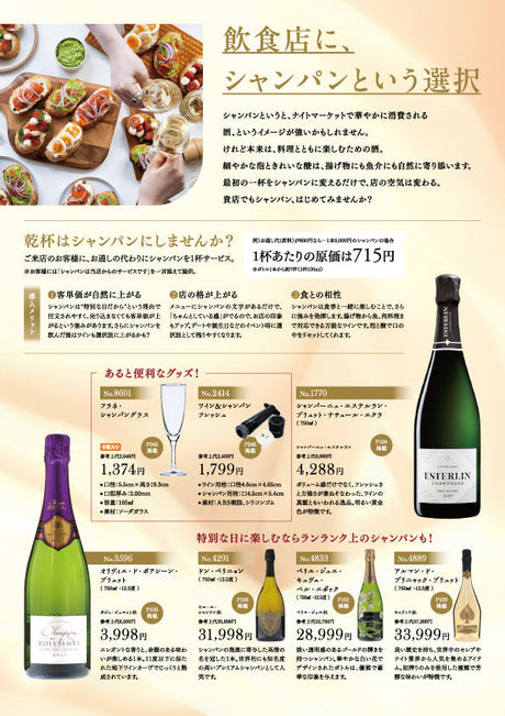 飲食店にシャンパンという選択