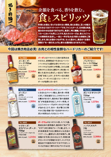 余韻を食べる、香りを飲む。食とスピリッツ 焼き肉編