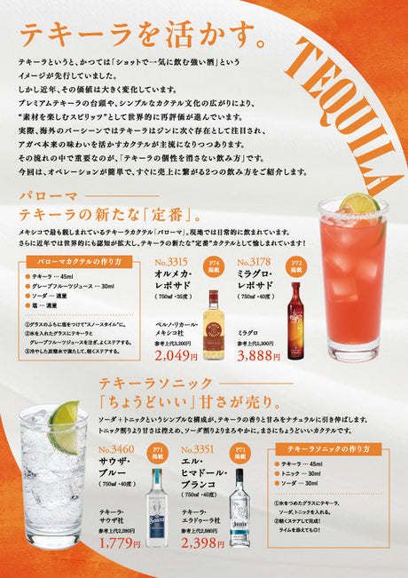 テキーラを活かす。