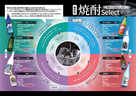 焼酎の再検討に是非！条件別焼酎Selectマップ！