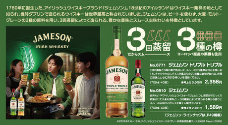 アイリッシュウイスキーブランド ジェムソン