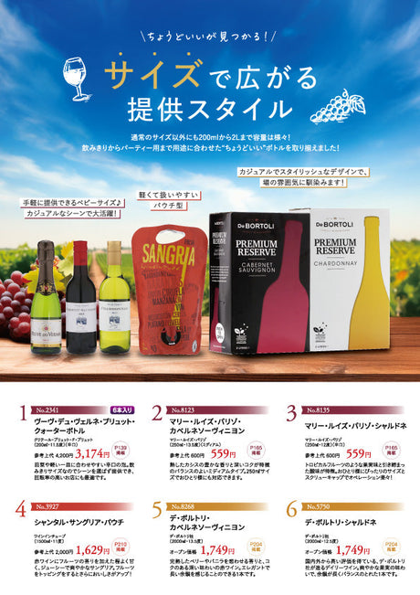 ちょうどいいが見つかる！サイズで広がる提供スタイル