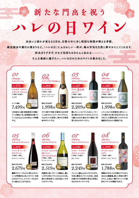 新たな門出を祝うハレの日ワイン