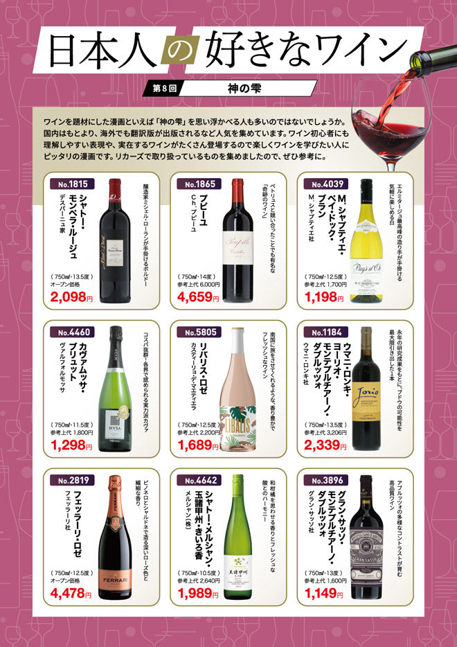 日本人の好きなワイン