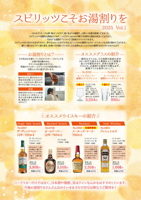 スピリッツこそお湯割りを