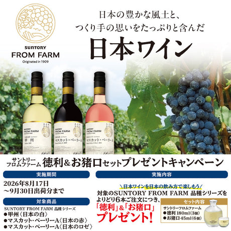 日本ワイン徳利＆お猪口セットプレゼントキャンペーン