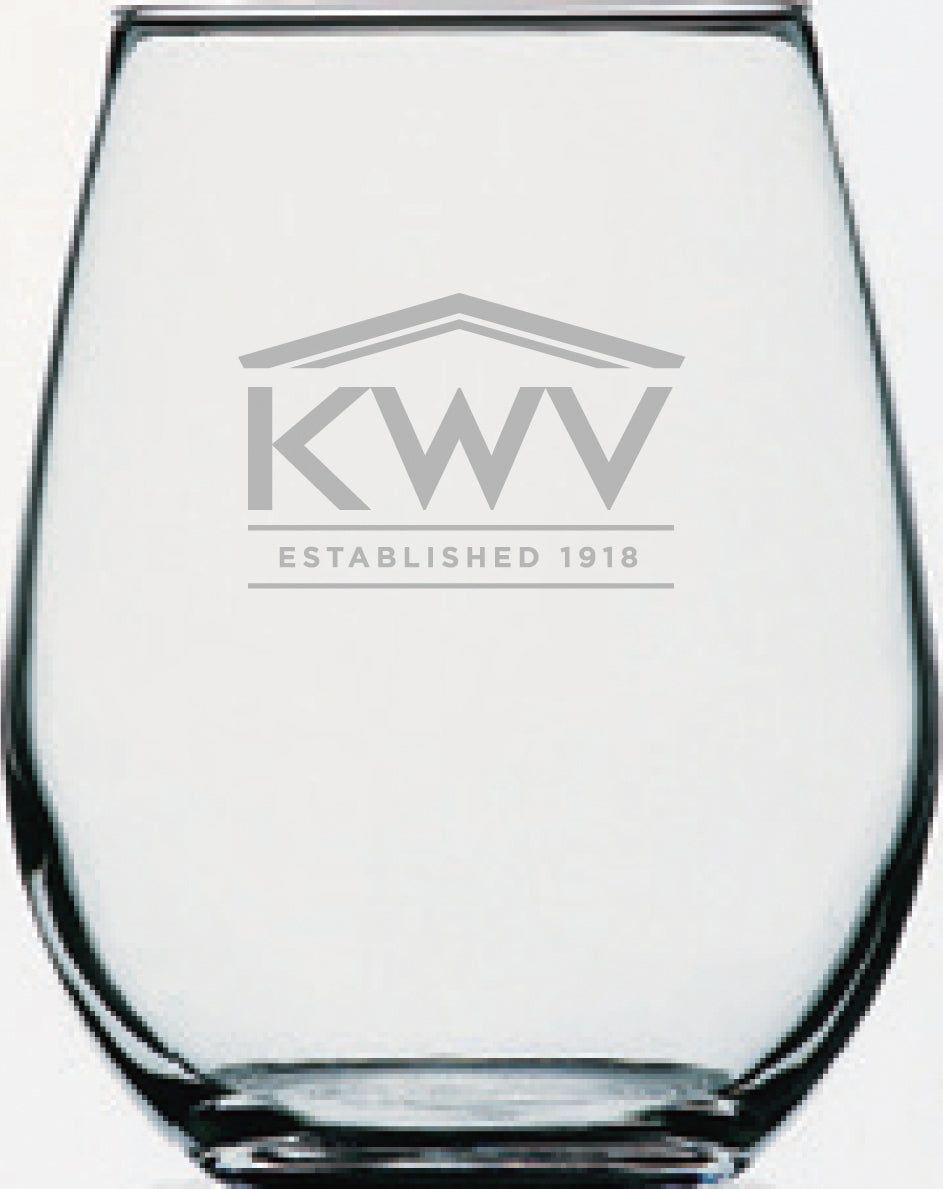 KWVオリジナルロゴ入りステムレスグラス（2個）（4:1ＣＰ）※通常注文不可商品