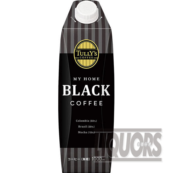 タリーズ ブラックコーヒー 紙パック 1L(6本入り)