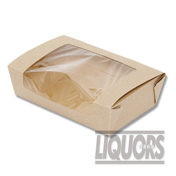 Kraft Food Box with Window, Medium (20 pieces)